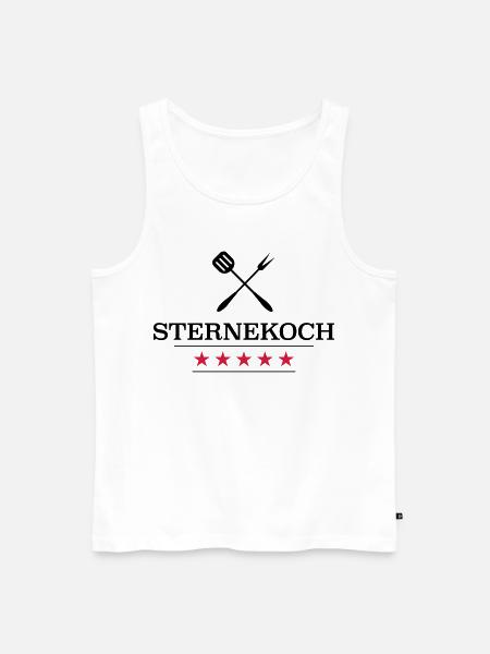 Sternekoch - Männer Premium Bio Tank Top - Weiß