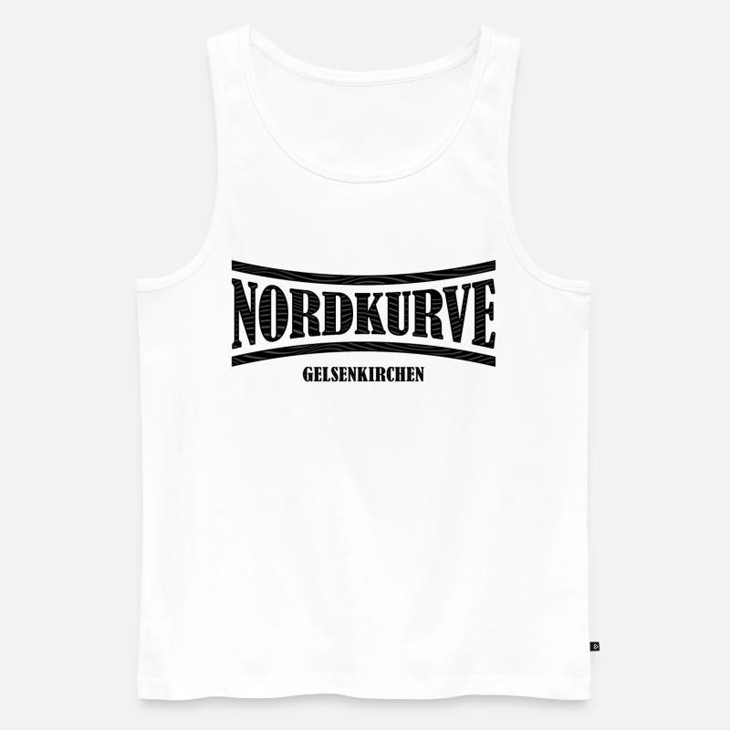 Nordkurve Gelsenkirchen Geschenkidee - Männer Premium Bio Tank Top - Weiß
