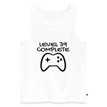 39th birthday - 39 years gift - Men's Premium Organic Tank Top - white - Front - Michal (187cm)