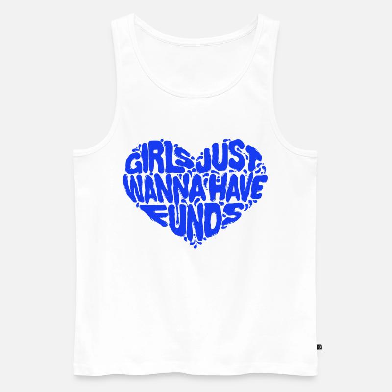 Spruch Humorvoll Herz Statement Sprüche - Männer Premium Bio Tank Top - Weiß