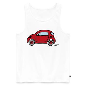 Voiture - Débardeur bio Premium Homme - blanc - Devant - Michal (187cm)