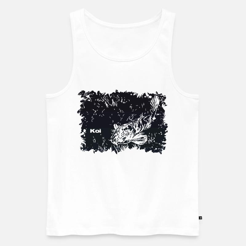 Koi Karpfen - Männer Premium Bio Tank Top - Weiß