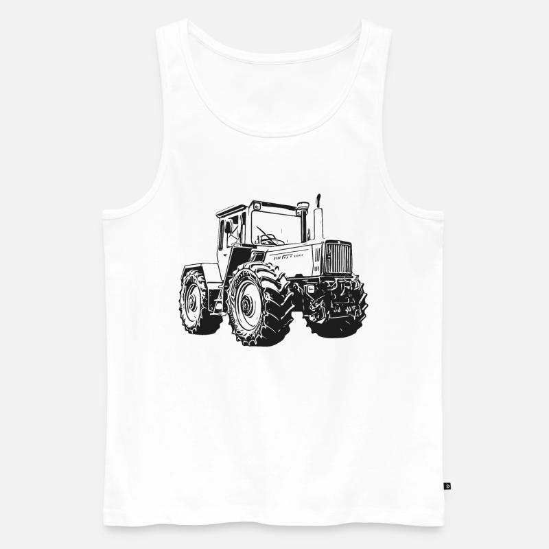 MB trac 1800 intercooler Traktor - Männer Premium Bio Tank Top - Weiß