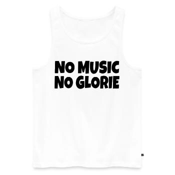 Keine Musik kein Ruhm * - Männer Premium Bio Tank Top - Weiß - Vorne - Michal (187cm)