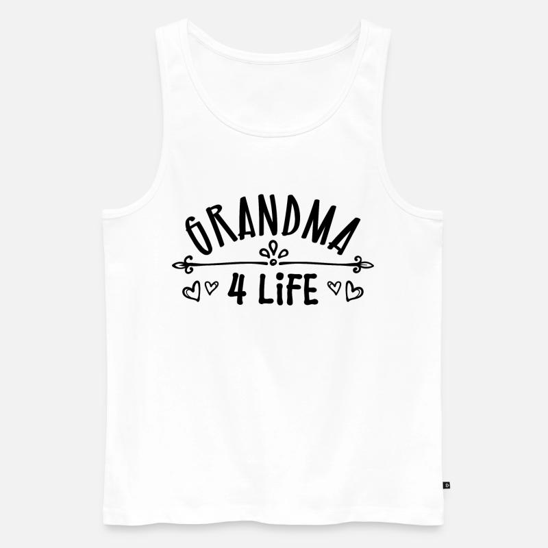 Gratuliere Oma Großmutter Statement Rentnerin - Männer Premium Bio Tank Top - Weiß