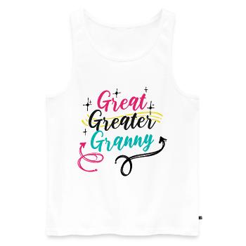 Großmutter Oma Spruch Rentnerin Alles Gute - Männer Premium Bio Tank Top - Weiß - Vorne - Michal (187cm)
