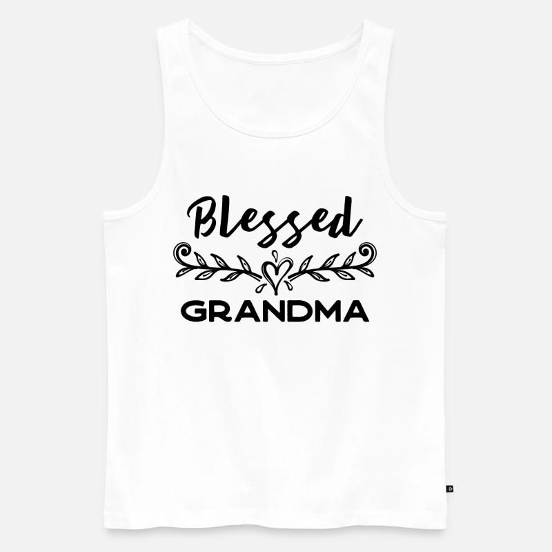 Großmutter Lieblingsoma Superoma Oma Statement - Männer Premium Bio Tank Top - Weiß