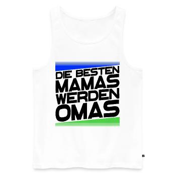 Gratulation Oma Statement Großmutter Alles Gute - Männer Premium Bio Tank Top - Weiß - Vorne - Michal (187cm)
