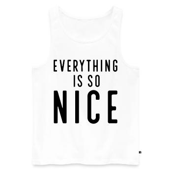 Funny sayings - Men's Premium Organic Tank Top - white - Front - Michal (187cm)