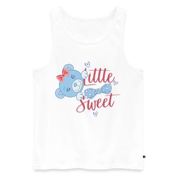Cute teddy bear - Men's Premium Organic Tank Top - white - Front - Michal (187cm)