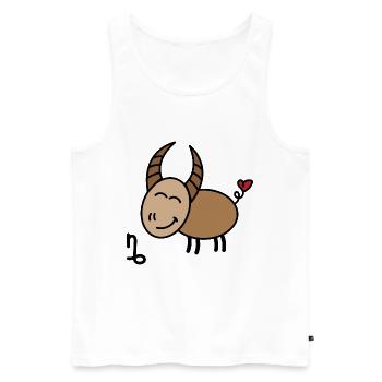 Horoskop Steinbock Astronomie Galaxie Astrologie - Männer Premium Bio Tank Top - Weiß - Vorne - Michal (187cm)