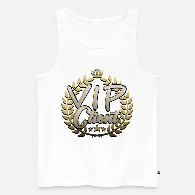 VIP Client - Männer Premium Bio Tank Top - Weiß
