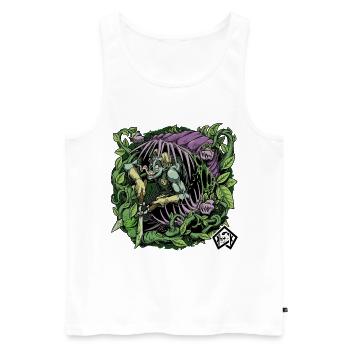Gärtner, Gärtnerin, Landschaftsgärtner, Botanik - Männer Premium Bio Tank Top - Weiß - Vorne - Michal (187cm)