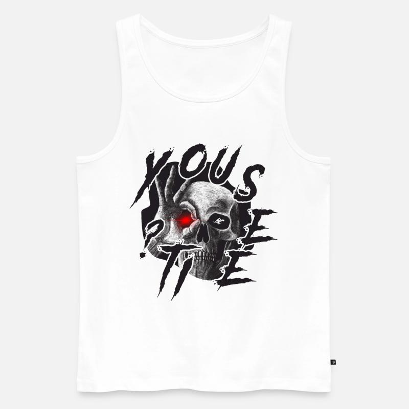 Siehst du es ? - Männer Premium Bio Tank Top - Weiß