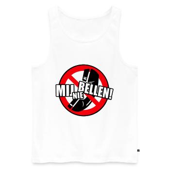 Rufen Sie mich nicht an. Also nicht anrufen! * - Männer Premium Bio Tank Top - Weiß - Vorne - AI Model Male 178 light (178cm)