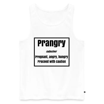 Mother Pregnancy Pregnant Statement Family - Men's Premium Organic Tank Top - white - Front - Michal (187cm)