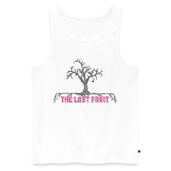 the last fruit tree cherry - Men's Premium Organic Tank Top - white - Front - Michal (187cm)