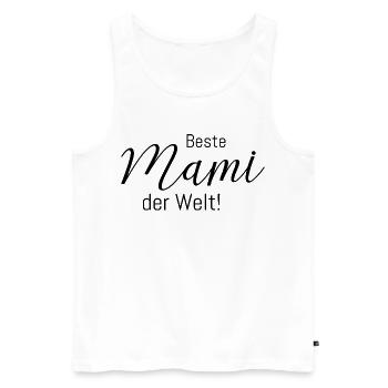 Beste Mami der Welt! - Männer Premium Bio Tank Top - Weiß - Vorne - AI Model Male 178 light (178cm)