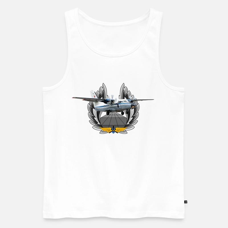 L-410 UVP-E - Männer Premium Bio Tank Top - Weiß