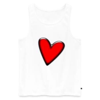 MAMA. MUTTERTAG. SCHÖNEN MUTTERTAG. ICH LIEBE DICH - Männer Premium Bio Tank Top - Weiß - Vorne - Michal (187cm)