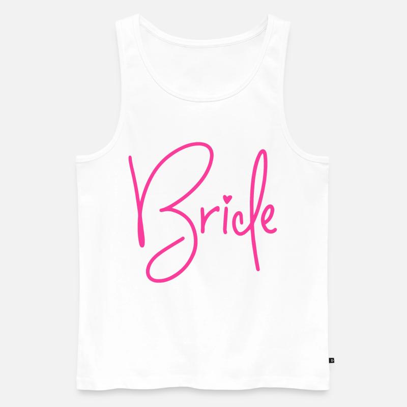 Bride - Braut - Junggesellinnenabschied - JGA 2026 - Männer Premium Bio Tank Top - Weiß