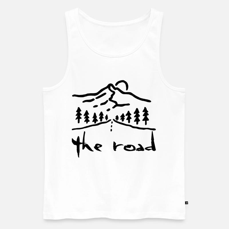 Die Schwarze Straße - Männer Premium Bio Tank Top - Weiß