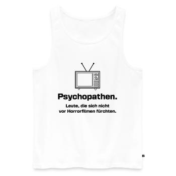 Fernsehen Statement Movies Binge Watching Kino - Männer Premium Bio Tank Top - Weiß - Vorne - Michal (187cm)