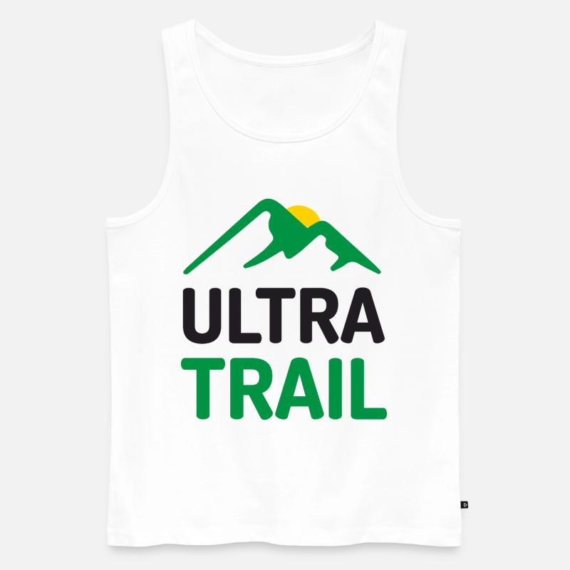 Ultra-Pfad - Männer Premium Bio Tank Top - Weiß