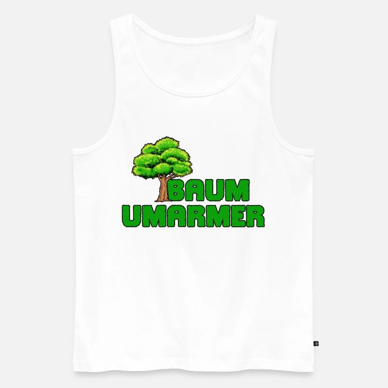 Umwelt Baum Mutter Natur Statement Naturschutz - Männer Premium Bio Tank Top - Weiß
