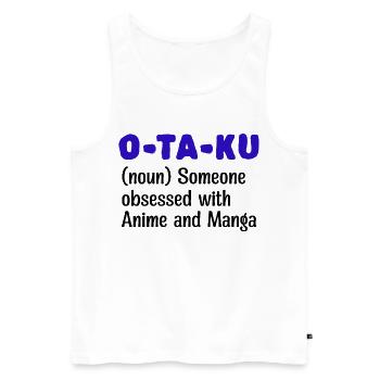 Déclaration de bande dessinée japonaise manga anime otaku - Débardeur bio Premium Homme - blanc - Devant - Michal (187cm)