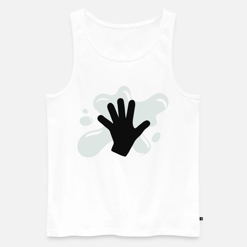 Klima Kleber Aktion - Männer Premium Bio Tank Top - Weiß