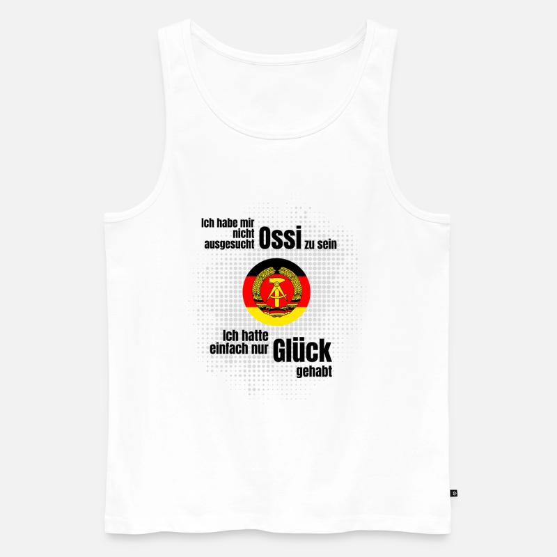ossi stolz ostdeutscher - Männer Premium Bio Tank Top - Weiß