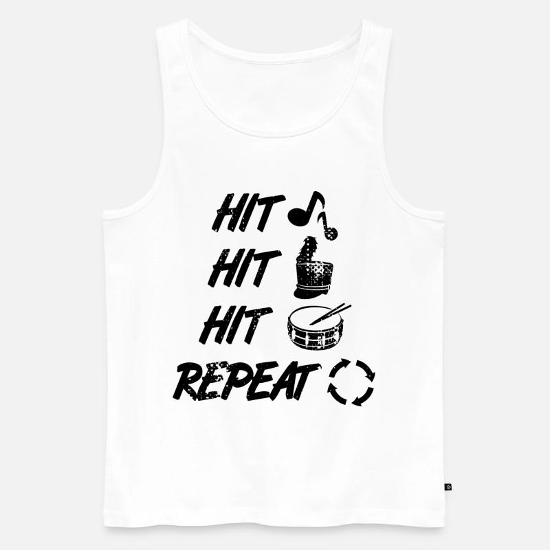 Marschkapelle - Männer Premium Bio Tank Top - Weiß
