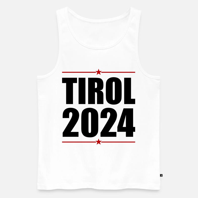 Tirol 2024 - Männer Premium Bio Tank Top - Weiß