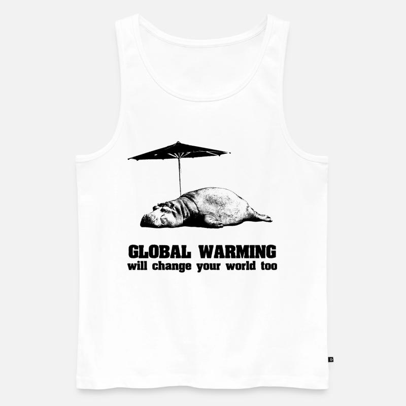 Globale Erwärmung / Klimawandel / Global Warming - Männer Premium Bio Tank Top - Weiß
