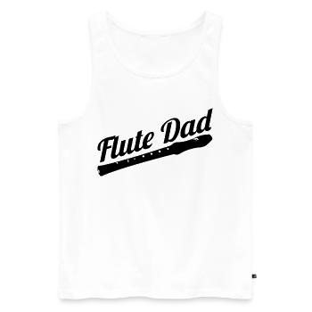 Père joueur de flûte - Débardeur bio Premium Homme - blanc - Devant - Michal (187cm)