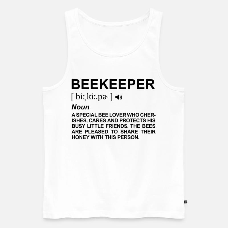 Beekeeper term - Men's Premium Organic Tank Top - white