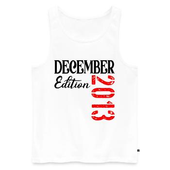 13th Birthday December 2013 Edition BOYS GIRLS - Men's Premium Organic Tank Top - white - Front - Michal (187cm)