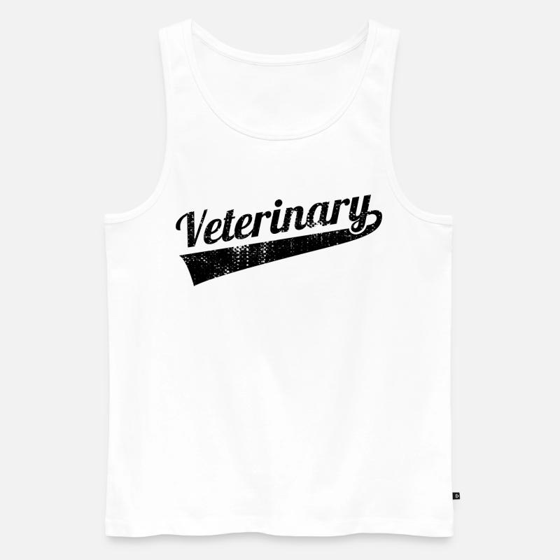 Tierarzt - Männer Premium Bio Tank Top - Weiß