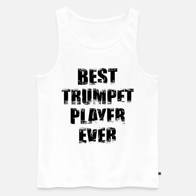 Bester Trompeter - Männer Premium Bio Tank Top - Weiß