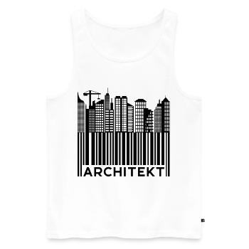 Architekt Spruch Job Karriere Beruf Arbeiter - Männer Premium Bio Tank Top - Weiß - Vorne - Michal (187cm)