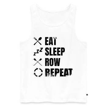 Rowing Procedure - Men's Premium Organic Tank Top - white - Front - Michal (187cm)
