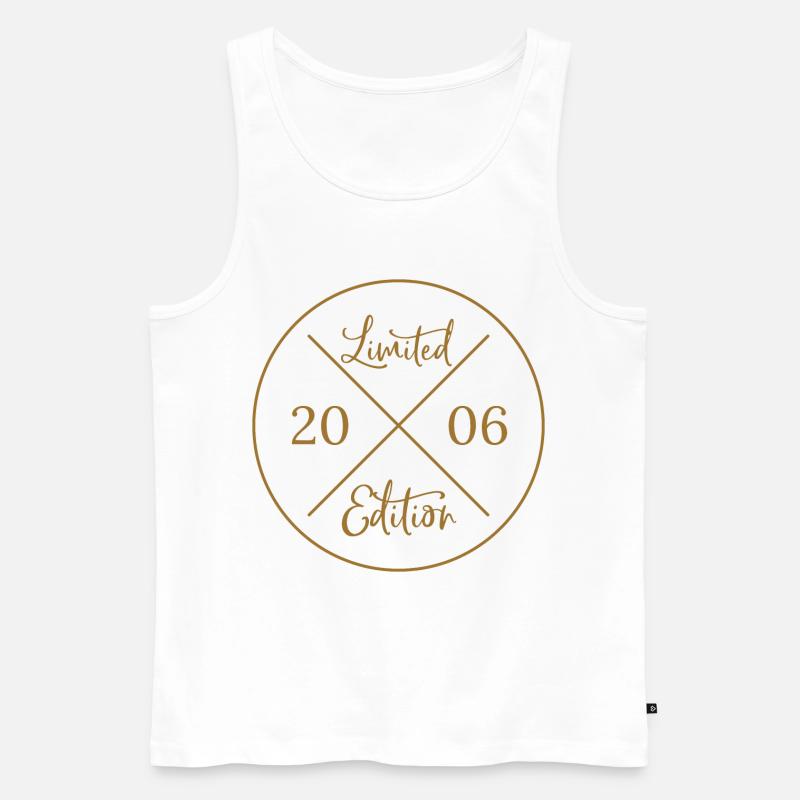 Limited Edition 2006 - 20. Geburtstag - Männer Premium Bio Tank Top - Weiß