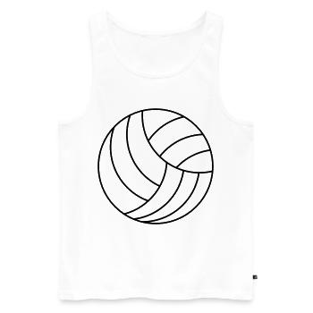 Volley-ball - Débardeur bio Premium Homme - blanc - Devant - Michal (187cm)