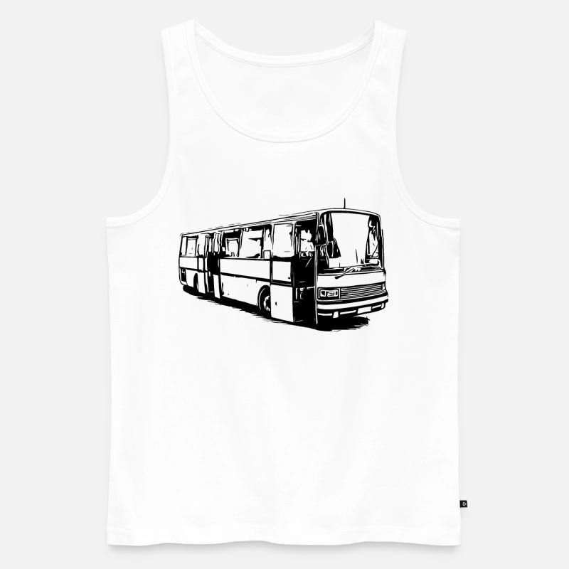 Setra Bus Setra S215 UL - Männer Premium Bio Tank Top - Weiß