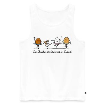 Ostern - Männer Premium Bio Tank Top - Weiß - Vorne - Michal (187cm)