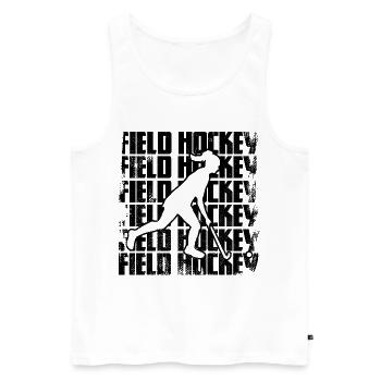 Hockey - Men's Premium Organic Tank Top - white - Front - Michal (187cm)
