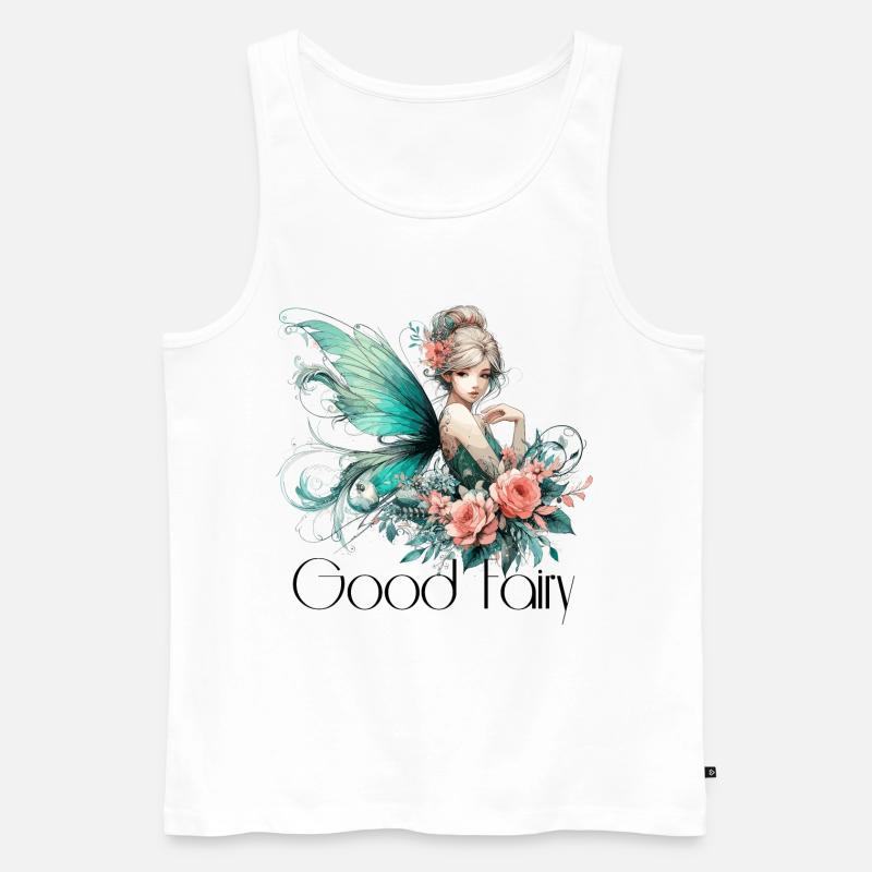 Gute Fee Geschenk - Männer Premium Bio Tank Top - Weiß