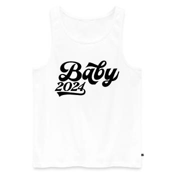 Bébé 2024 - Débardeur bio Premium Homme - blanc - Devant - Michal (187cm)