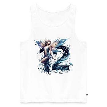 12 Jahre Fee Elfe Geburtstag Geschenk - Männer Premium Bio Tank Top - Weiß - Vorne - Michal (187cm)